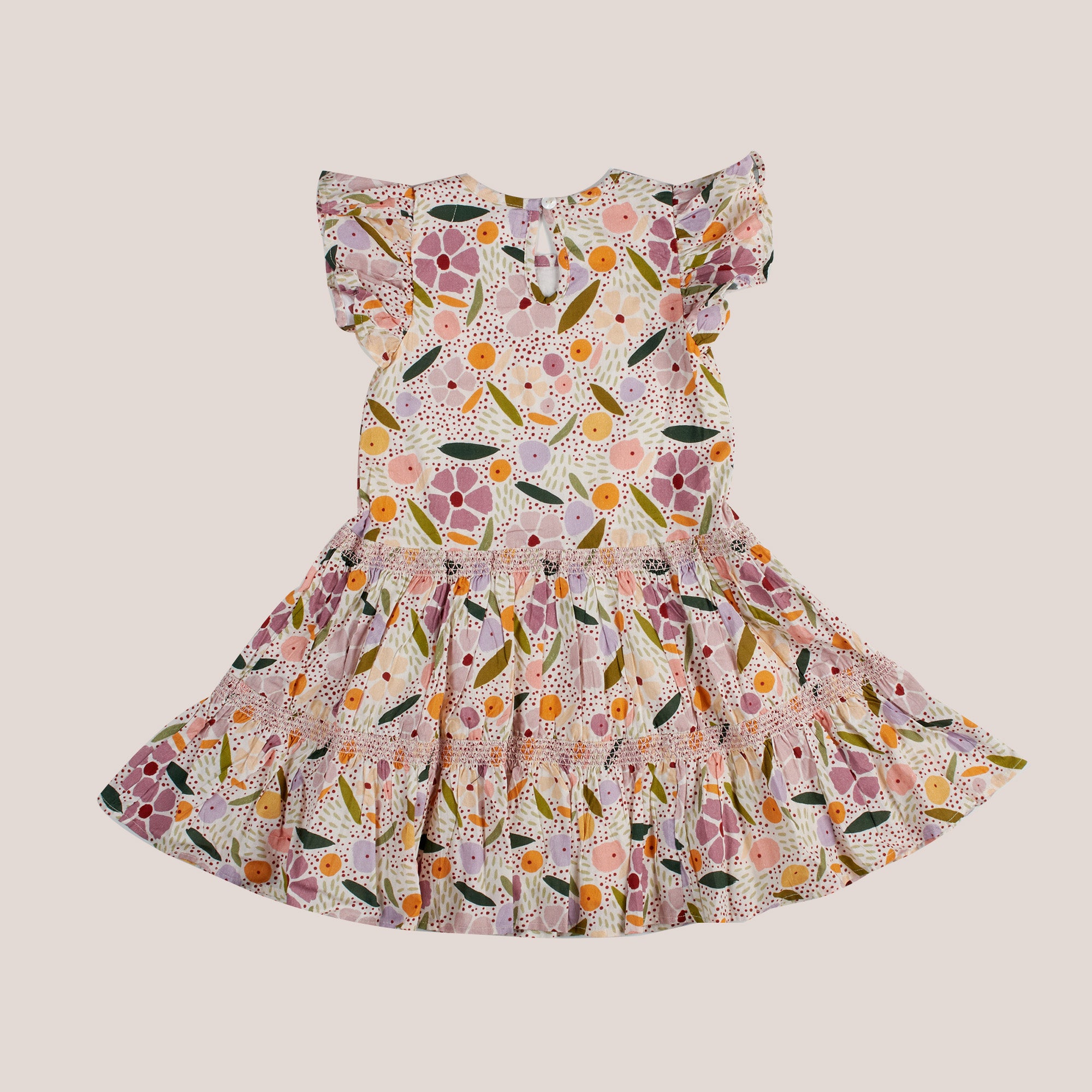 Modern Floral Twirl Dress