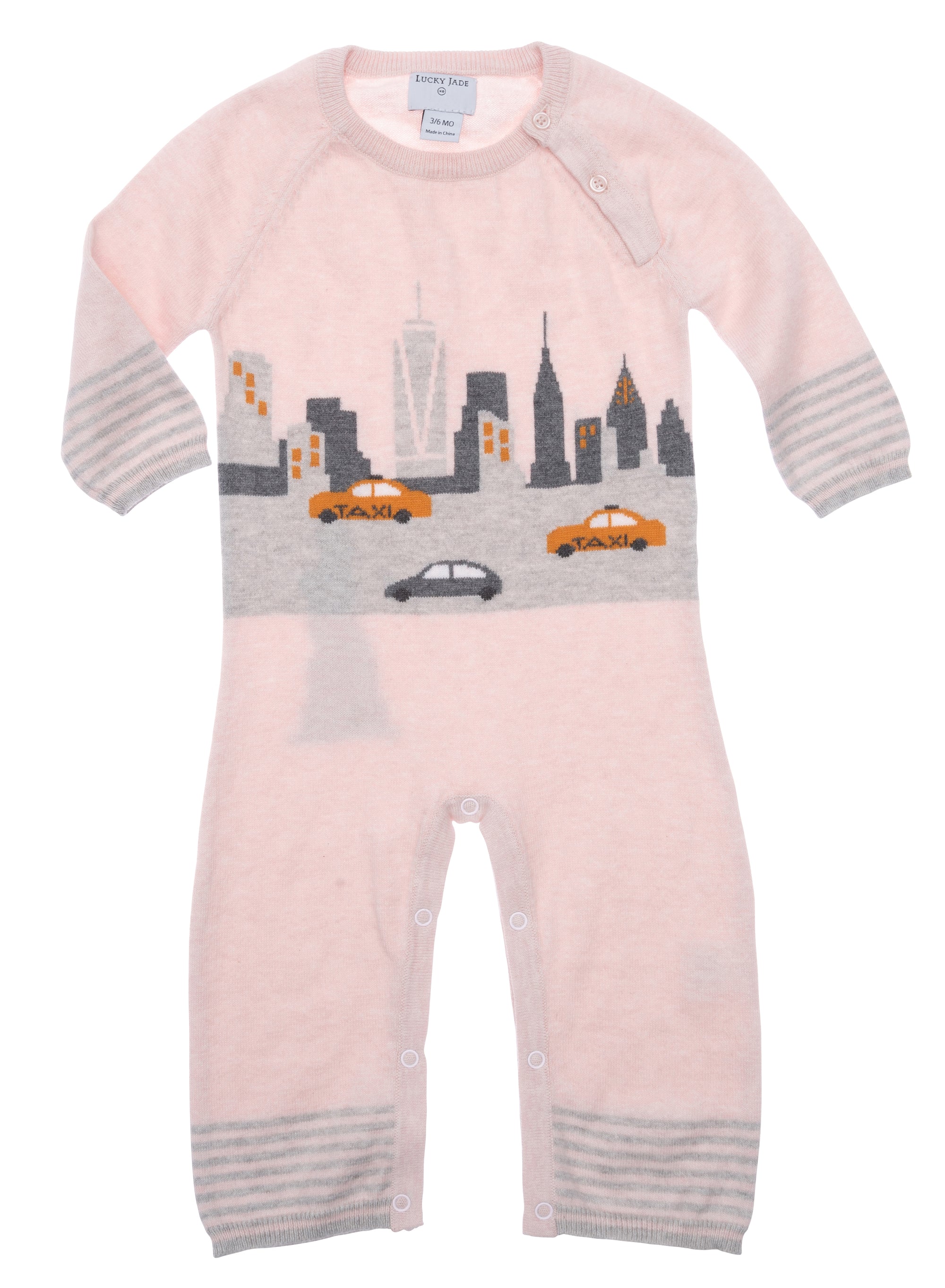 New York City Coverall--Pink